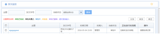 華天動力OA系統試用筆記之公文發文篇
