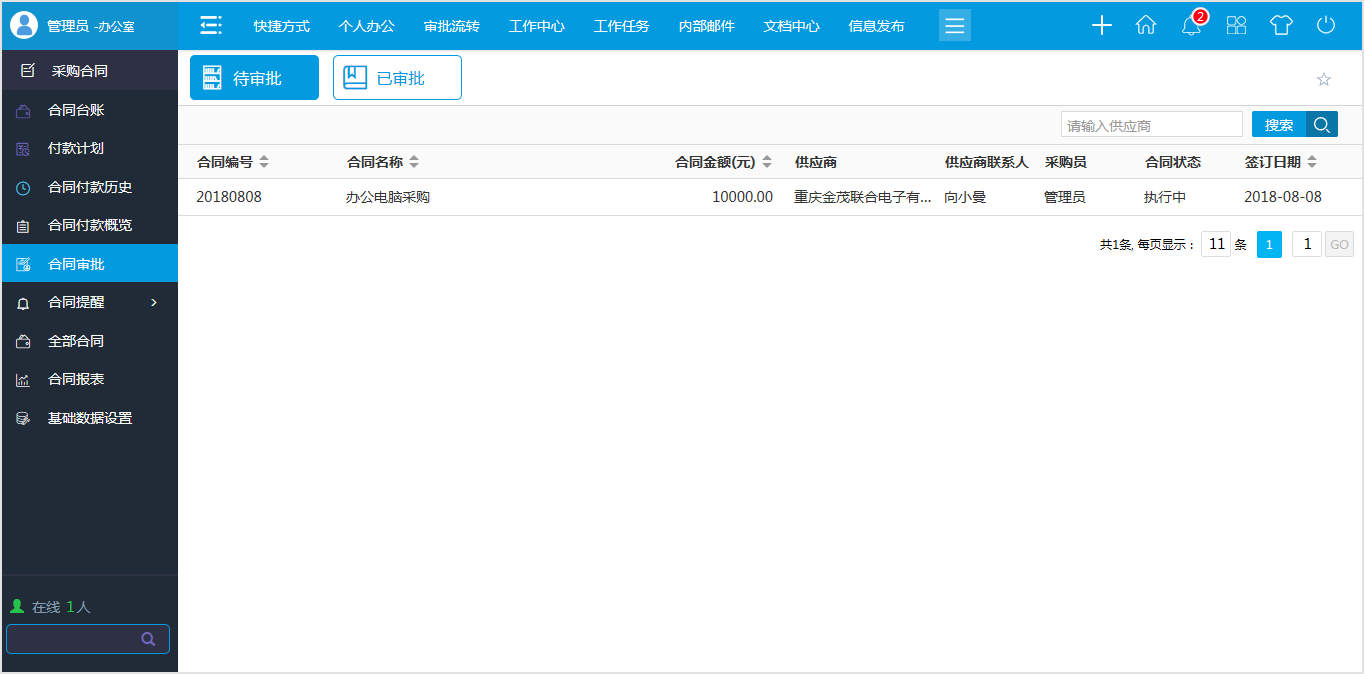 OA系統管理采購合同有什么特別之處?
