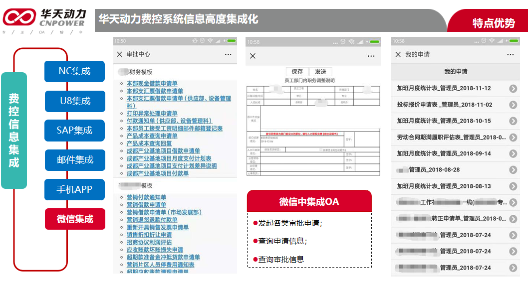 華天動力OA深度集成財務系統(tǒng) 帶領企業(yè)走向產品化集成之道