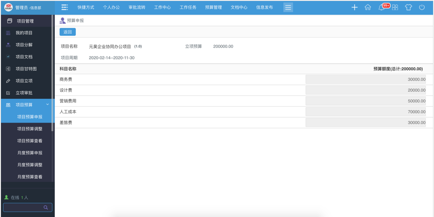 華天動力OA項(xiàng)目管理平臺實(shí)現(xiàn)項(xiàng)目全過程管控